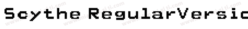 Scythe RegularVersio字体转换